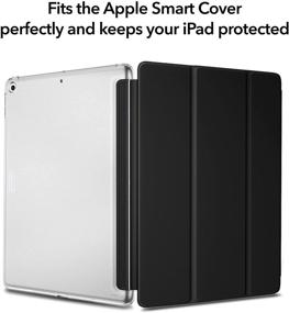 img 2 attached to 📱 ESR Matte Case for iPad 9th/8th/7th Gen (2021/2020/2019) - Slim Back Cover Case, Compatible with Smart Keyboard & Smart Cover, Frosted Clear [Project Zero Series]