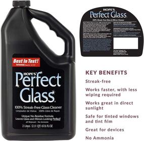 img 3 attached to 🔍 HOPE'S Perfect Glass Cleaner Refill, 67.6-Ounce, Streak-Free - Glass Cleaner Refill, Less Wiping, No Residue - Black (2LPG6)