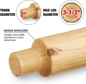 img 2 attached to 🪵 Home Log Tenon Cutter (2-inch) - Lumberjack Tools (TRH2000)