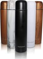 🍵 kalmateh modern & elegant yerba mate thermos - double-walled, stainless steel (matte black, 1000ml) - enhanced seo логотип