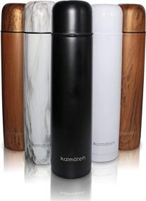 img 4 attached to 🍵 Kalmateh Modern & Elegant Yerba Mate Thermos - Double-Walled, Stainless Steel (Matte Black, 1000ml) - Enhanced SEO