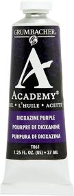img 1 attached to Grumbacher Academy Paint Dioxazine Purple