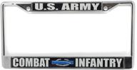 рамка u s combat infantry chrome. логотип