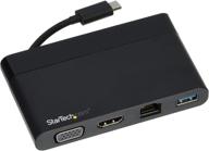 🔌 startech.com usb c multiport adapter: hdmi, vga, gigabit ethernet, usb 3.0 - docking station for usb-c laptops logo