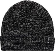 🧢 loose knit winter hat for men - hurley cuffed beanie logo