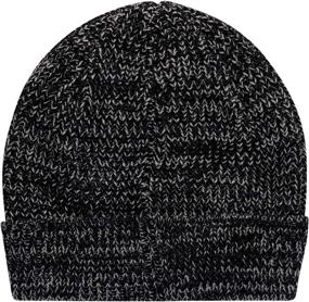 img 2 attached to 🧢 Loose Knit Winter Hat for Men - Hurley Cuffed Beanie