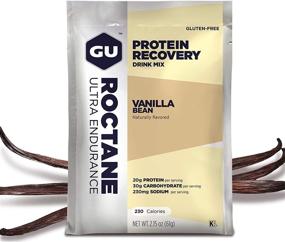 img 4 attached to GU Energy Roctane Ultra Endurance Protein Recovery Drink Mix, 10 Packets, Vanillla Bean, 2.15 oz (Pack of 6)