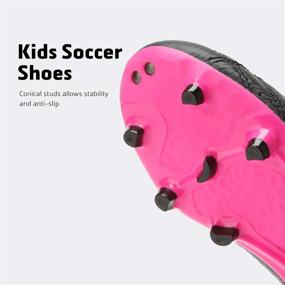 img 1 attached to DREAM PAIRS Soccer Football Cleats Shoes for Boys and Girls (Toddler, Little Kid, Big Kid)