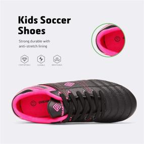 img 3 attached to DREAM PAIRS Soccer Football Cleats Shoes for Boys and Girls (Toddler, Little Kid, Big Kid)