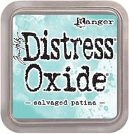 🌈 vibrant and long-lasting craft ink pad: ranger tim holtz distress oxide salvaged patina logo