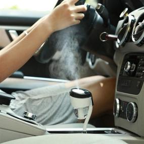 img 2 attached to 🚗 Enhance Your Drive with EEssen Car Diffuser Humidifiers: Essential Oil Diffusers and USB Car Charger Adapter in Black