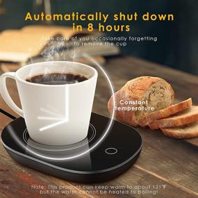 img 1 attached to ☕ Mug Warmer for Desk, Home, Office - Coffee, Tea, Milk and Soup Heat Zone Automatically Activated - High Heat Coffee Mug Warmer