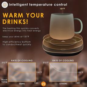 img 3 attached to ☕ Mug Warmer for Desk, Home, Office - Coffee, Tea, Milk and Soup Heat Zone Automatically Activated - High Heat Coffee Mug Warmer