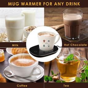 img 2 attached to ☕ Mug Warmer for Desk, Home, Office - Coffee, Tea, Milk and Soup Heat Zone Automatically Activated - High Heat Coffee Mug Warmer