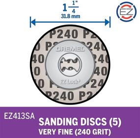 img 3 attached to 🪚 Dremel EZ413SA EZ Lock Sanding Disc, 240 Grit (Purple) - Enhanced SEO