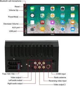 img 3 attached to 7-дюймовый автомобильный стерео ресивер Double Din с Apple CarPlay и Android Auto | Зеркалирование телефона/USB/AUX/Bluetooth | Голосовое управление | AM/FM | Мультимедийная автомобильная развлекательная система