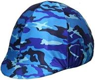 equestrian riding helmet cover camouflage logo