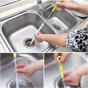 img 2 attached to 🧼 SENHAI 2 Sewer Drain Cleaning Brush, 28 inch (71cm), with 1 Drain Relief Augers: Bendable Sink Overflow Drain Brush for Bathroom Kitchen - Effective Cleaning Tool