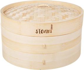 img 3 attached to 🍲 10-Inch Steami Bamboo Steamer Basket: Includes Liners and Recipe Guide for Optimal Results