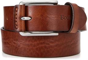 img 3 attached to 🐮 Cowhide Men's Accessories with Durable Buckle - Casual Leather Variation