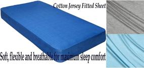 img 1 attached to 🛏️ Gilbin 100% Jersey Knit Cotton Fitted Camp Cot Sheet for 30&#34; x 75&#34; Mattresses