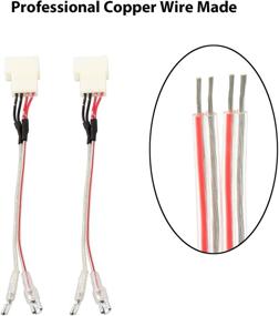 img 2 attached to Upgraded RED WOLF Front Center Dash Pro Tweeter Speaker Wiring Harness for Toyota Corolla (2012-2019), Toyota Highlander (2008-2019), Subaru (2012-2020) - Factory Connector, 1 Pair