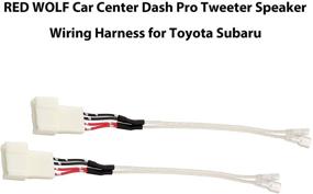 img 3 attached to Upgraded RED WOLF Front Center Dash Pro Tweeter Speaker Wiring Harness for Toyota Corolla (2012-2019), Toyota Highlander (2008-2019), Subaru (2012-2020) - Factory Connector, 1 Pair