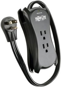 img 4 attached to Переносной сетевой фильтр Tripp Lite Traveler3USB с защитой от перенапряжения и 2 портами USB, страховка на $25,000 - кабель 18 дюймов, цвет черный.