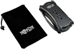 img 2 attached to Переносной сетевой фильтр Tripp Lite Traveler3USB с защитой от перенапряжения и 2 портами USB, страховка на $25,000 - кабель 18 дюймов, цвет черный.