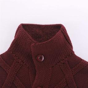 img 2 attached to Motteecity Clothes Woollen Sweater Cardigan Boys' Clothing for Sweaters