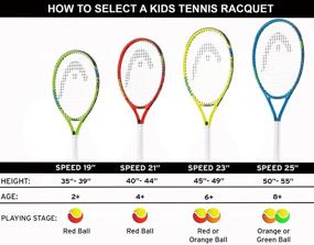 img 2 attached to 🎾 HEAD Speed Kids Tennis Racquet: Ideal for Beginners - Pre-Strung & Head Light Balance Jr Racket