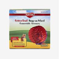 🐹 improved kaytee crittertrail comfort wheel with snap-on feature - assorted colors logo