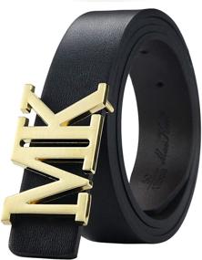 img 4 attached to 👨 Men's Accessories: Reversible Leather Rotated Buckle for Fathers