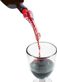 img 3 attached to 🍷 Aerating Wine Pourer - Bottoms Up Red, White, and Black (Red) - Enhance Aroma and Flavor