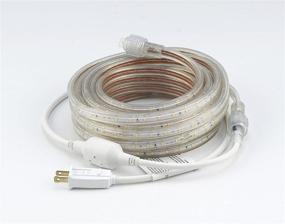 img 2 attached to 🔦 CBConcept UL Listed Flexible Flat LED Strip Rope Light - 65ft, 7200 Lumen, 3000K Warm White - Dimmable Indoor/Outdoor Use with 1200 Units 3528 SMD LEDs - Accessories Included!