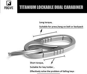 img 1 attached to 🔒 FEGVE Двойной замок Quick Release DK2 Карабин