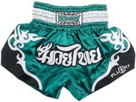 🥊 fluory muay thai fight shorts: high-quality mma clothing for training, cage fighting, grappling, martial arts, and kickboxing logo