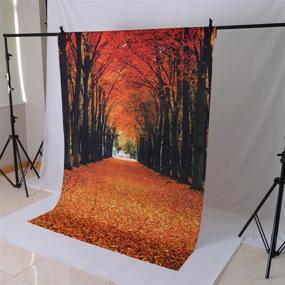 img 1 attached to 🍁 Funnytree 6x8ft Maple Leaves Photography Backdrop: Vibrant Autumn Yellow Tunnel Scenery for Stunning Seasonal Photoshoots