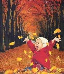 img 2 attached to 🍁 Funnytree 6x8ft Maple Leaves Photography Backdrop: Vibrant Autumn Yellow Tunnel Scenery for Stunning Seasonal Photoshoots