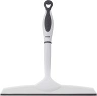 🧼 10-inch superio grey rubber squeegee - streak-free window squeegee for all-purpose usage, enhanced comfort grip handle and convenient hanging hook. logo