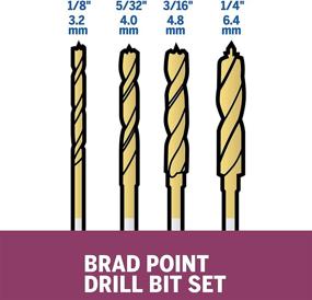 img 3 attached to Enhance Precision with Dremel 631 Brad Point Drill Bits
