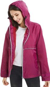 img 2 attached to Mywu Windbreaker Outdoor Lightweight Raincoats Women's Clothing