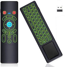 img 4 attached to 🔥 Versatile RGB Backlit Air Remote Mouse: Mini Wireless Keyboard Touchpad - T6 Handheld Control for Android TV Box, Windows PC, Mac Mini, Smart Projector, HTPC & More!