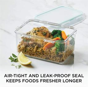 img 2 attached to 🔒 LocknLock Purely Better Tritan Container: 37oz Clear Rectangle Food Storage Bin