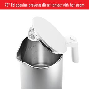 img 1 attached to 🔥 Premium Silver Stainless Steel Electric Kettle Pro - ZWILLING Enfinigy 1.56-qt Cool Touch Tea Kettle