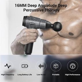 img 3 attached to 💪 Aerlang Muscle Massage Gun for Athletes - Deep Tissue Back Massager to Relieve Pain and Relax. 20 Adjustable High Intensity Speeds, 6 Massage Heads, and Convenient Case Included!