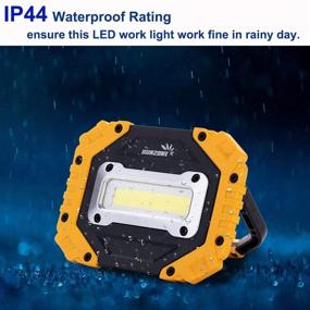 img 2 attached to 🔦 Sunzone Portable LED Work Light: Super Bright COB Flood Lights for Outdoor Camping, Car Repairing, and Workshop – Waterproof & Battery Included