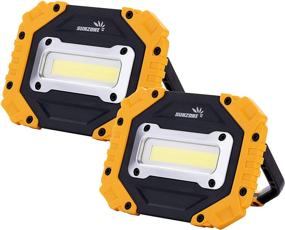 img 4 attached to 🔦 Sunzone Portable LED Work Light: Super Bright COB Flood Lights for Outdoor Camping, Car Repairing, and Workshop – Waterproof & Battery Included