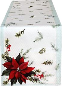 img 3 attached to Lintex Stonewashed Traditional Christmas Poinsettia