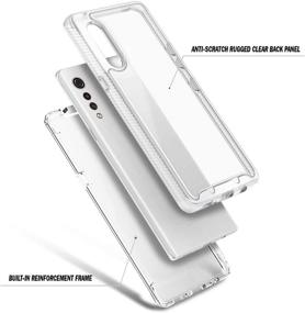 img 2 attached to 📱 NZND Case for LG Velvet, Velvet 5G - Full-Body Protection Rugged Bumper Shockproof Protective - Matte